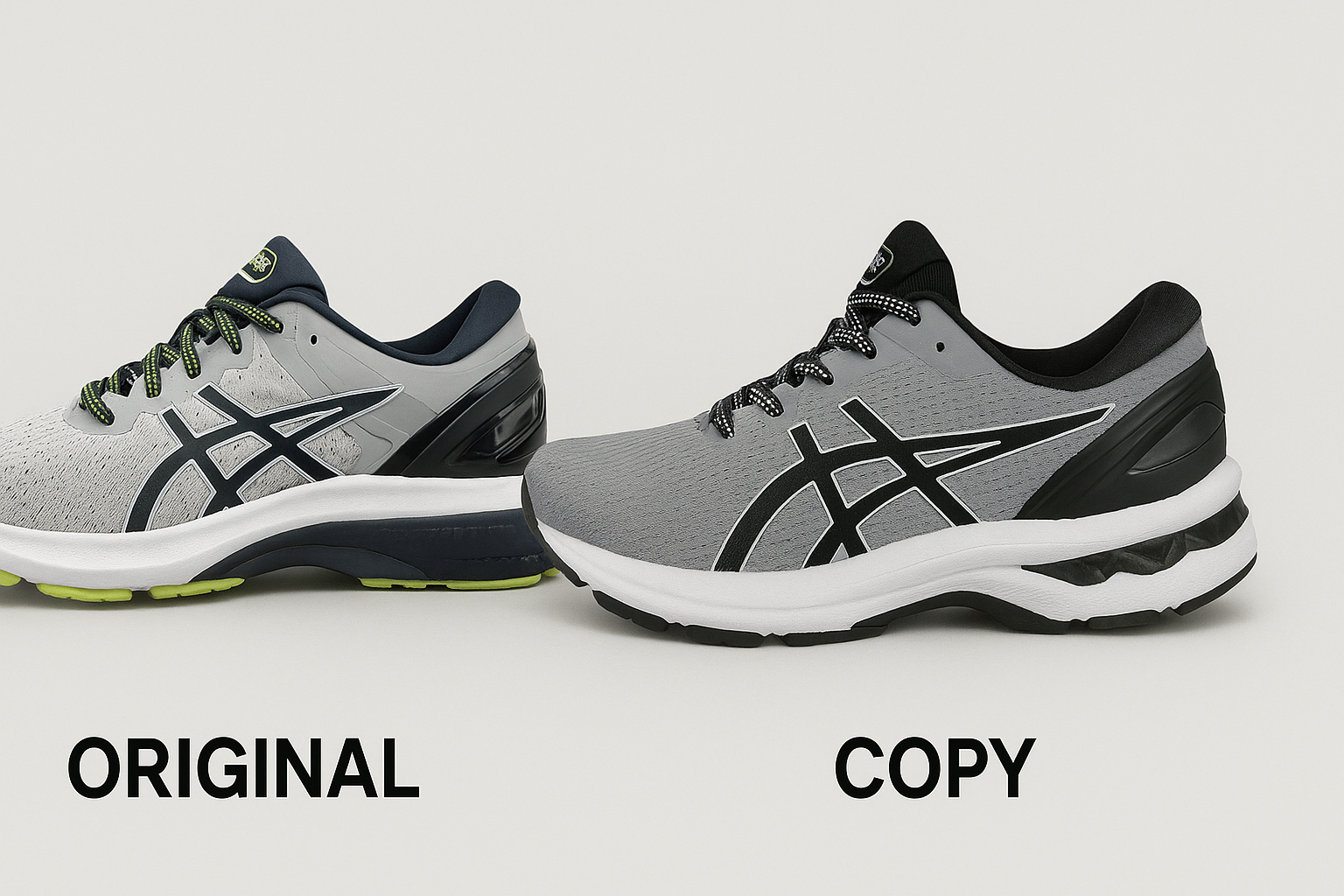 Men's "Asics Gel Kayano 27" - Original vs First Copy Shoes